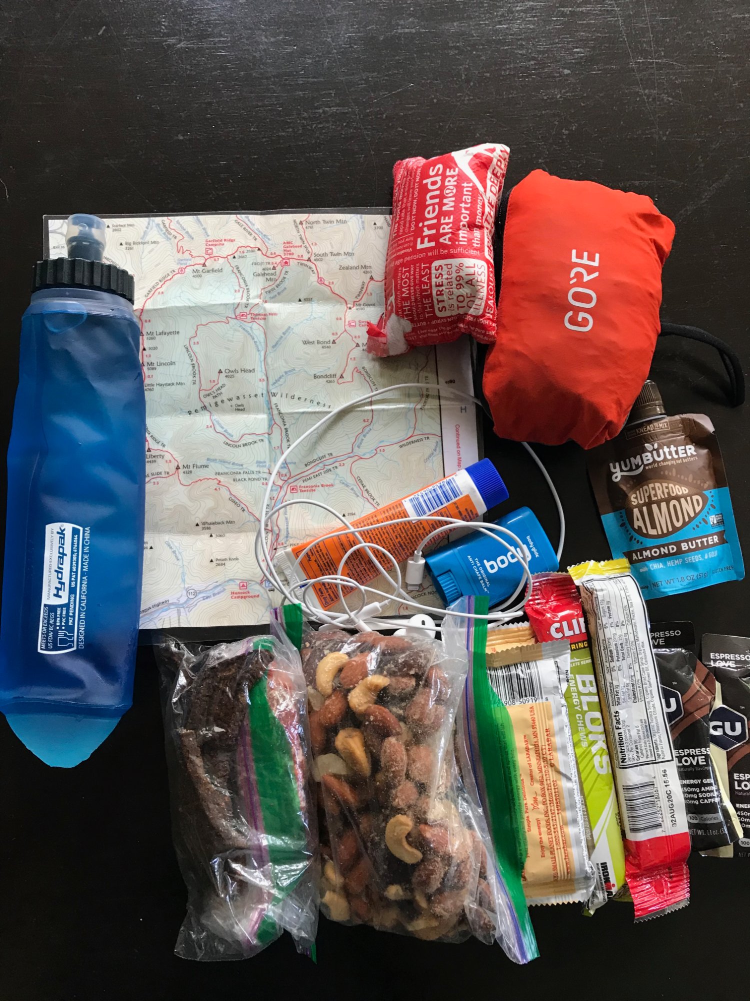 Pemi Loop gear laid out
